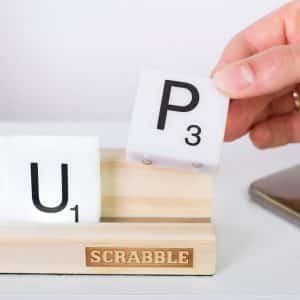 lampe déco Scrabble