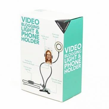 support et lampe vidéo smartphone